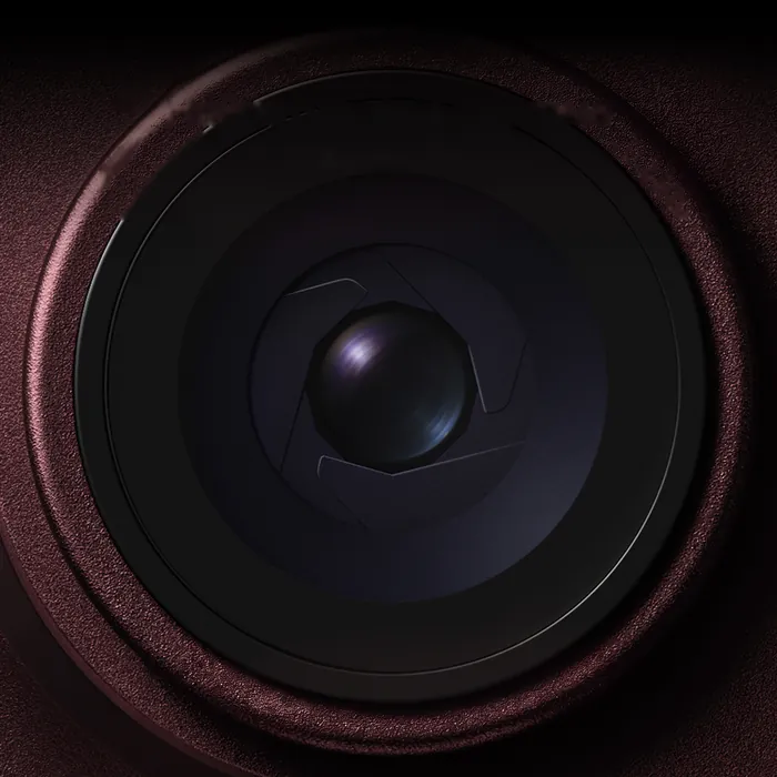 Close-up of the iPhone 18 Pro camera lens and its aperture blades